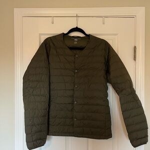 Men's Olive Green Puffer Jacket